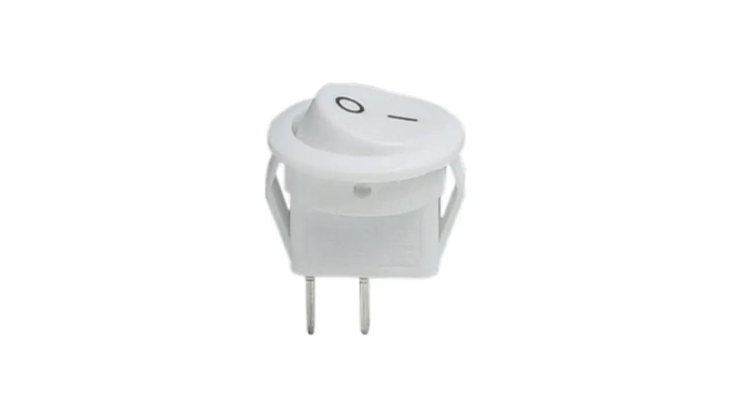 Выключатель врезной, клавишный круглый, 220-240V 1300W IP20 белый AQ