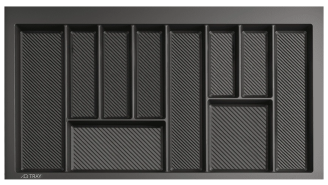  - Лоток для столовых приборов TRAY 900 мм Графит AQ
