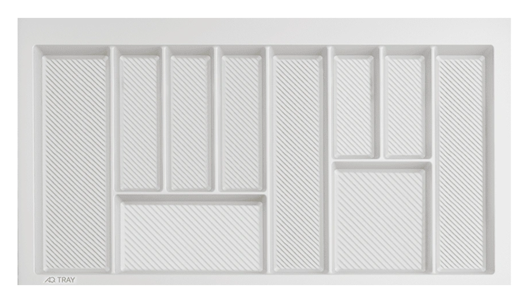 Лоток д/ стол. приборов в базу на 900 мм 10 отд, 850x490x50 мм белый, 10шт/кор, TRAY AQ