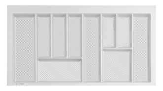  - Лоток д/ стол. приборов в базу на 900 мм 10 отд, 850x490x50 мм белый, 10шт/кор, TRAY AQ