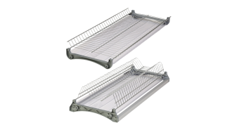  - Посудосушитель для верх. базы 2-уровн с рамкой, Variant 700мм сталь, хром 2 поддона MF