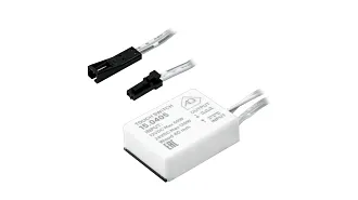  - Выключатель накладной, сенсорный с диммером, под столешницу, 12/24V 60/120W IP20 белый AQ