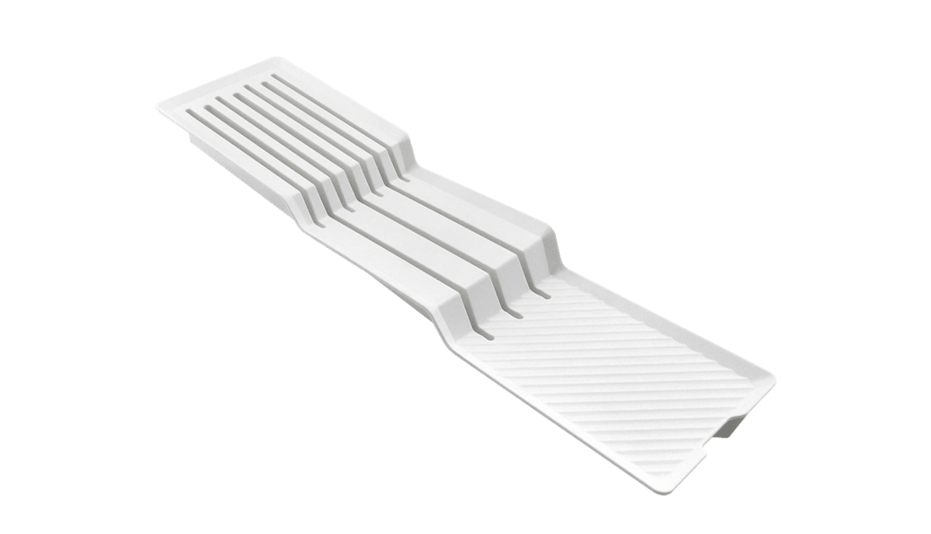 Лоток для ножей 7 отд, 395х98х42 мм белый, TRAY AQ