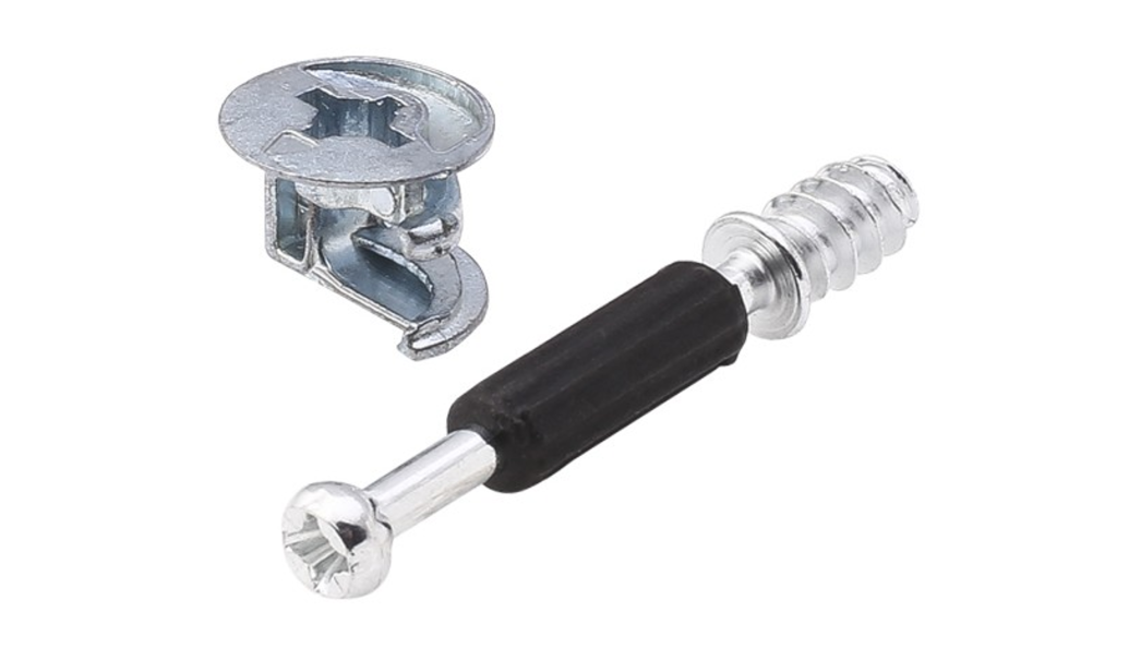 Эксцентрик+болт L=34/D=5/резьба 11 мм оцинк, (1000 шт), MF