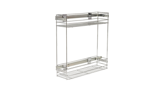  - Бутылочница д/ниж базы без довод, шар напр, 200мм, 150х470х480мм, лев/прав, хром, MF