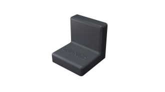  - Уголок пластиковый большой 25х25 графит, 200 шт. GRANDIS