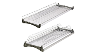  - Посудосушитель для верх. базы 2-уровн с рамкой, Variant 800мм сталь, хром 2 поддона MF