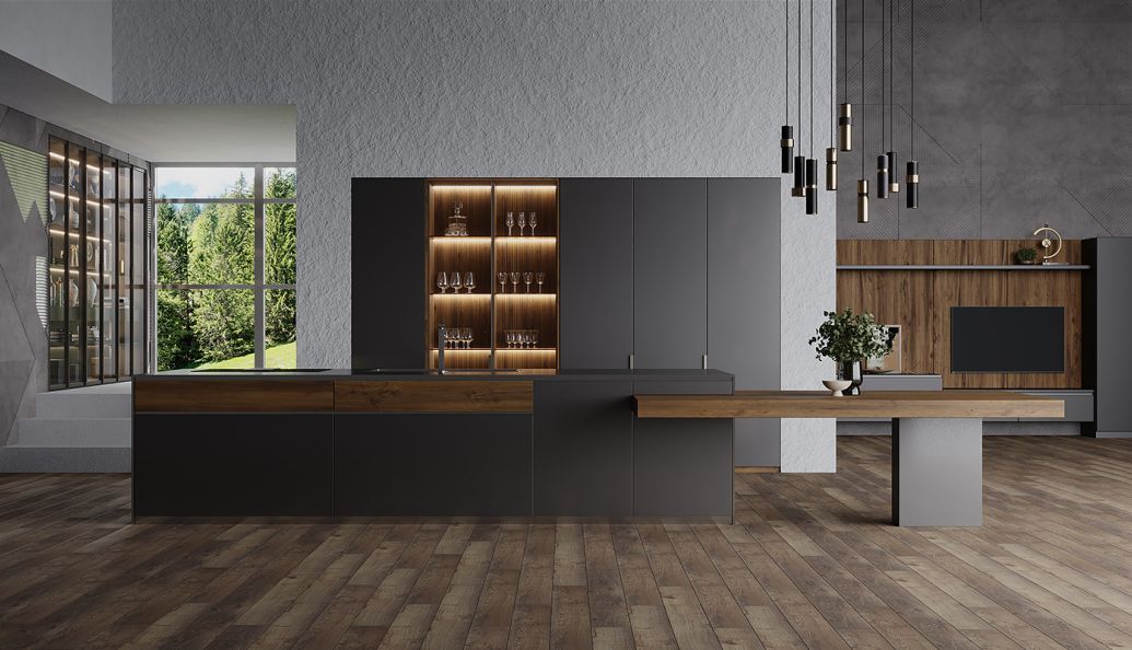 В интерьере