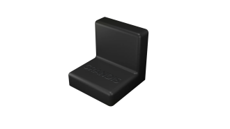  - Уголок пластиковый большой 25х25 черный, 200 шт. GRANDIS