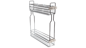  - Бутылочница д/ниж базы скрыт монт, без напр (плюс 13.0177/13.0047), 150мм, лев/прав, хром, KARGO AQ