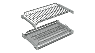  - Посудосушитель для верх. базы 2-уровн с рамкой, Glory-line 500мм нерж.сталь, с поддоном AQ