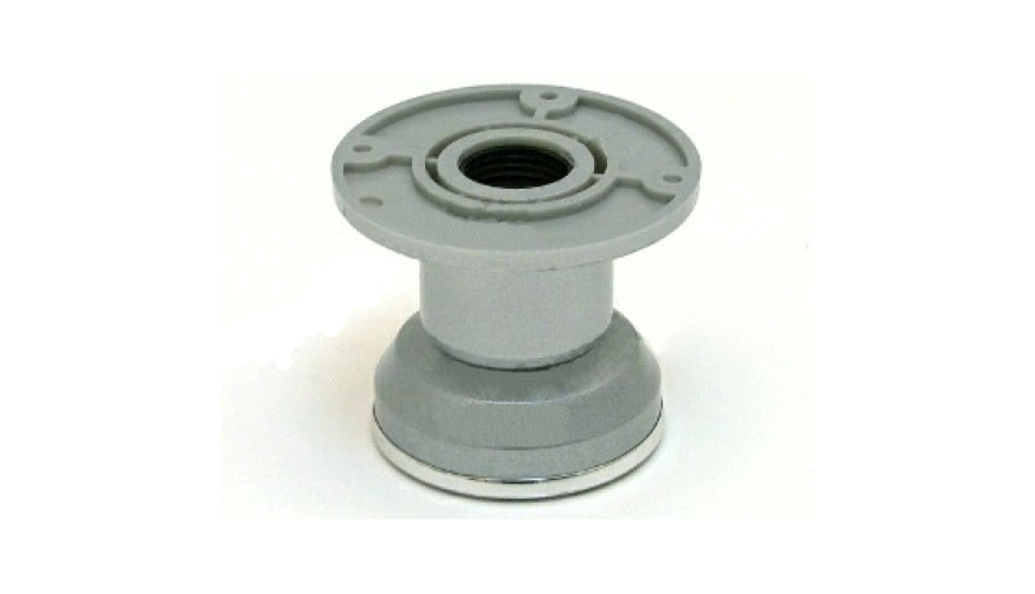 Опора, декор, регул, модель ДК-2, h=100 d=50 125 кг, пластик серебро/хром, 70шт./кор, МИКРОН