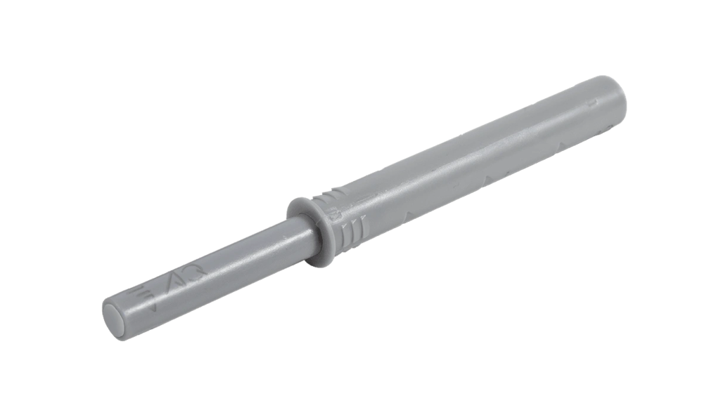 Толкатель врезной, силиконовый наконечник, серый, длинный, (200 шт/кор), ONE-PUSH AQ