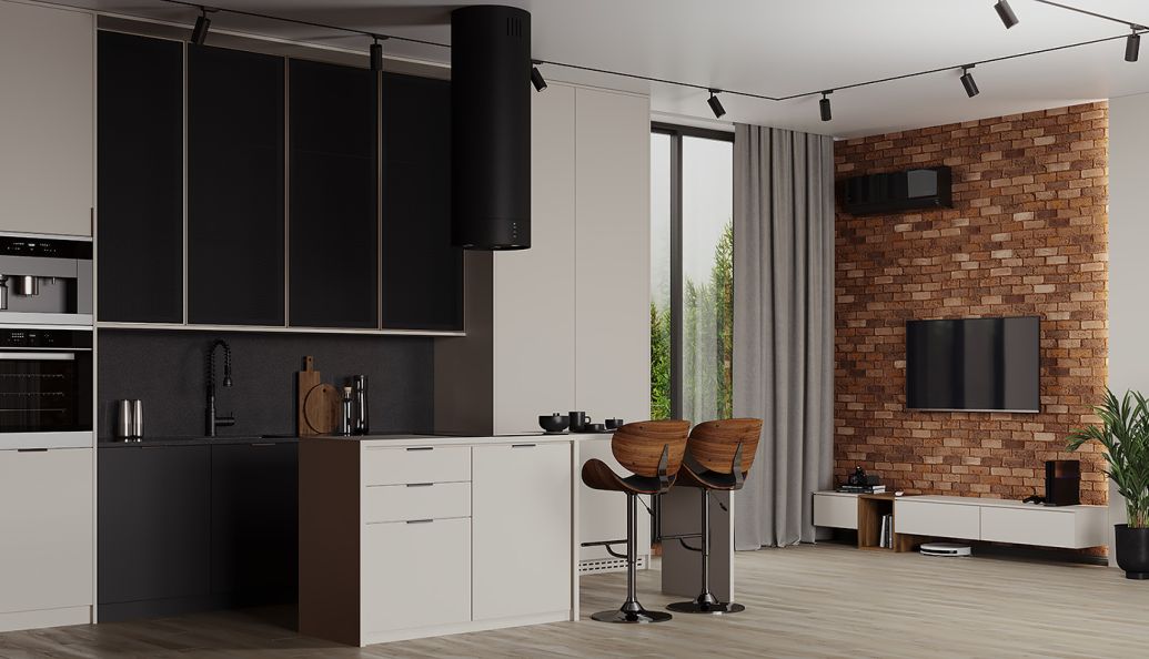 В интерьере